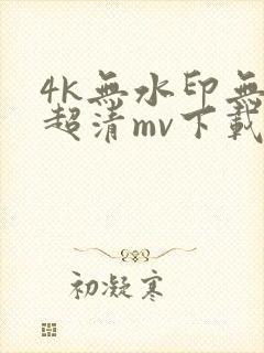 4k无水印无损超清mv下载