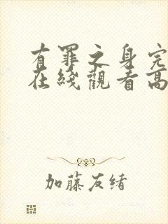有罪之身完整版在线观看高清免费