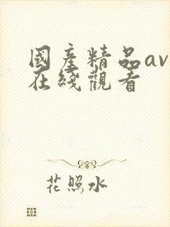 国产精品av 在线观看