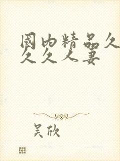 国内精品久久久久久人妻