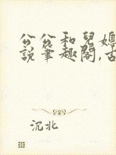 公公和儿媳的小说笔趣阁,古代