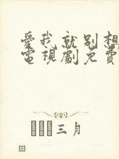 爱我就别想太多电视剧免费观看全集