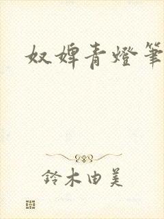 奴婢青灯笔趣阁