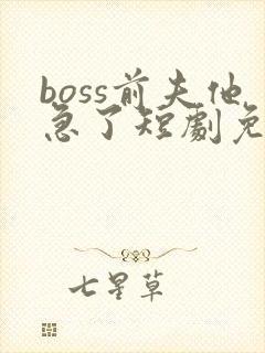 boss前夫他急了短剧免费观看全集最新