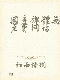 国产裸体无遮挡免费网站