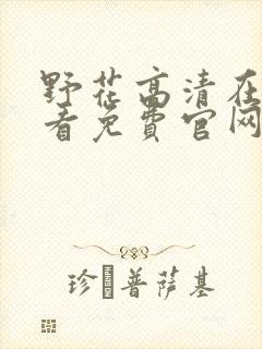 野花高清在线观看免费官网720封面