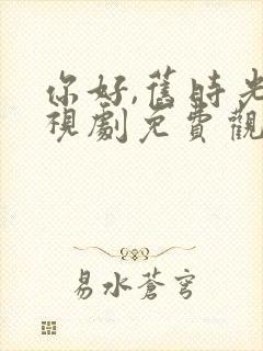 你好,旧时光电视剧免费观看