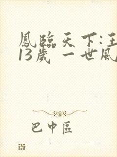 凤临天下:王妃13岁 一世风流封面