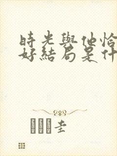 时光与他恰是正好结局是什么封面