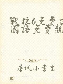 战狼6免费高清国语免费观看