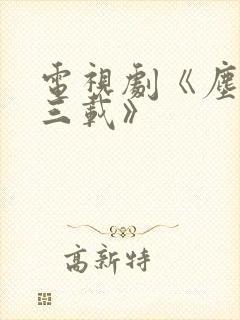 电视剧《尘封十三载》