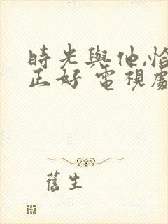 时光与他,恰是正好 电视剧 免费观看封面