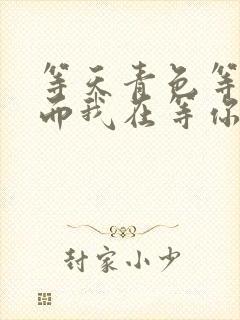 等天青色等烟雨而我在等你