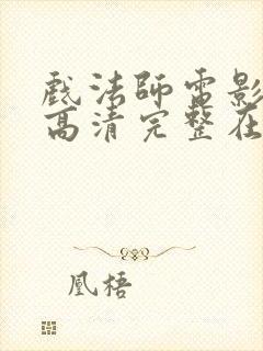 戏法师电影免费高清完整在线观看封面