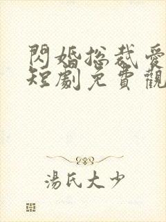 闪婚总裁爱上我短剧免费观看