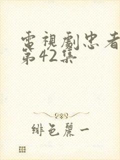 电视剧忠者无敌第42集封面