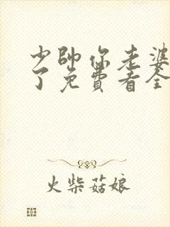 少帅你老婆又跑了免费看全文