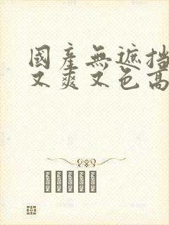 国产无遮挡又黄又爽又色高清无