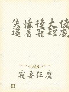 失忆后大佬前夫追着宠短剧免费观看