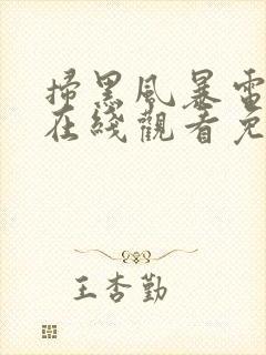 扫黑风暴电视剧在线观看免费全集