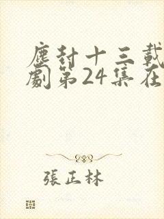 尘封十三载电视剧第24集在线观看