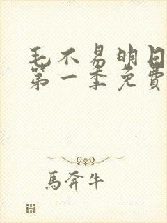 毛不易明日之子第一季免费观看