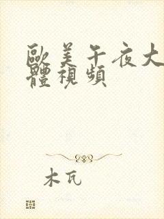 欧美午夜大胆裸体视频
