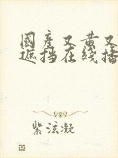 国产又黄又爽无遮挡在线播放