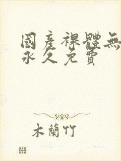 国产裸体无遮挡永久免费
