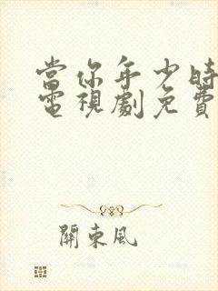 当你年少时高清电视剧免费观看