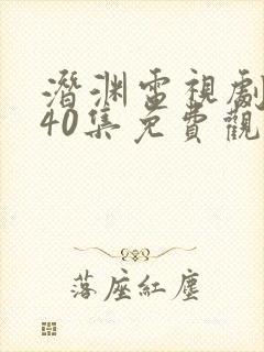 潜渊电视剧全集40集免费观看高清封面
