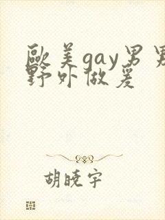 欧美gay男男野外做爰