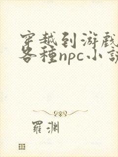 穿越到游戏里和各种npc小说