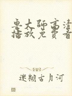 鲁大师高清在线播放免费看