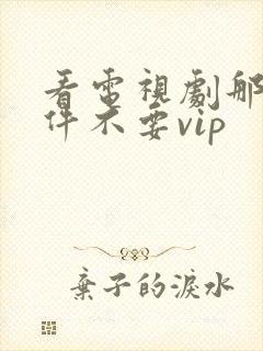 看电视剧那个软件不要vip