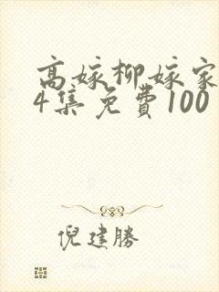 高嫁柳嫁家1到4集免费100