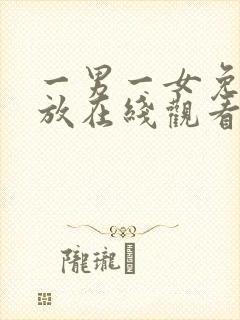 一男一女免费播放在线观看电视剧