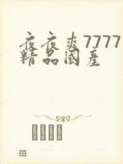 夜夜爽7777精品国产封面