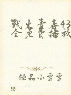战火青春43集全免费播放电视剧封面