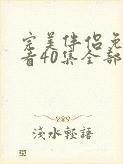 完美伴侣免费观看40集全部