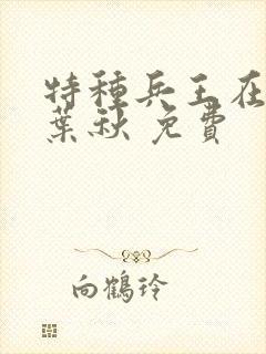 特种兵王在山村叶秋 免费