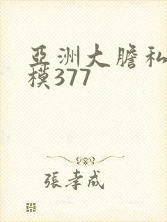 亚洲大胆私拍国模377