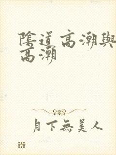 阴道高潮与阴蒂高潮封面