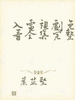 入电视剧免费观看全集完整版