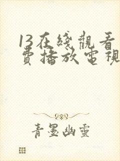 13在线观看免费播放电视剧大全