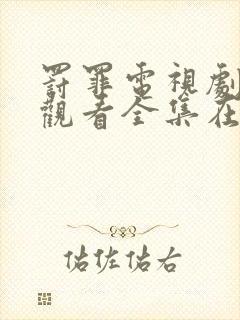 罚罪电视剧免费观看全集在线播放
