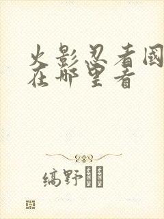 火影忍者国语版在哪里看封面