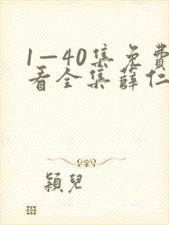 1—40集免费看全集薛仁贵