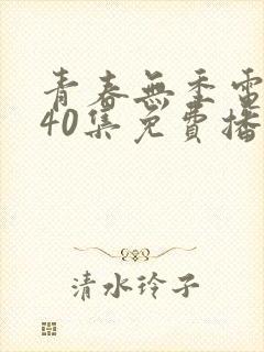 青春无季电视剧40集免费播放