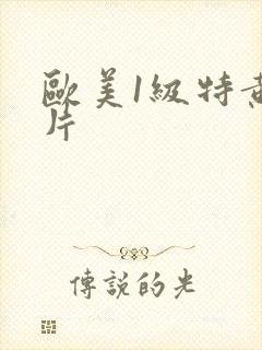 欧美1级特黄大片